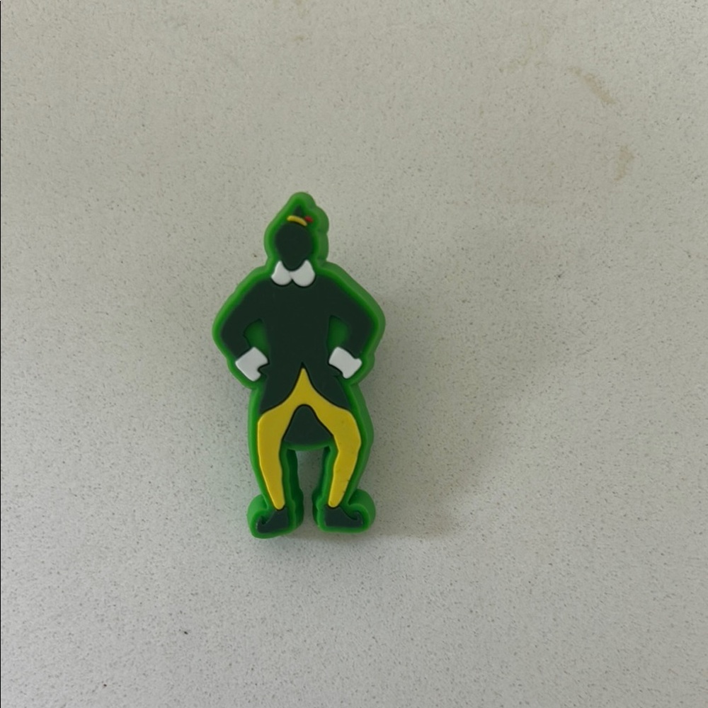 CROCS Green and Yellow Elf Shoe Accessory